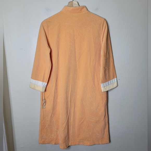 Vintage Vanity Fair Shevelva Lounge Robe Orange Ice Zip Front NWT Size 10 Dacron - Picture 4 of 9